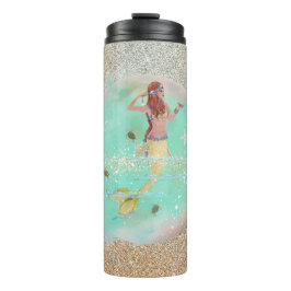 Termo Sirena con tortugas por Renee Lavoie