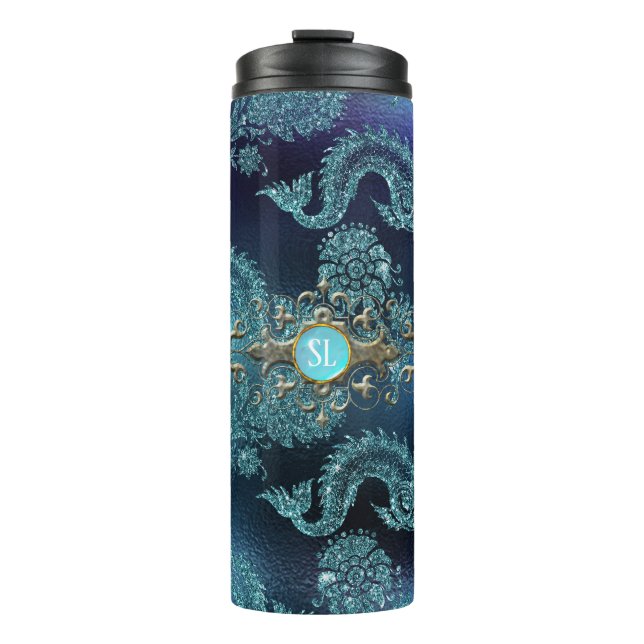 Termo Sirena Vintage Turquesa (Anverso)