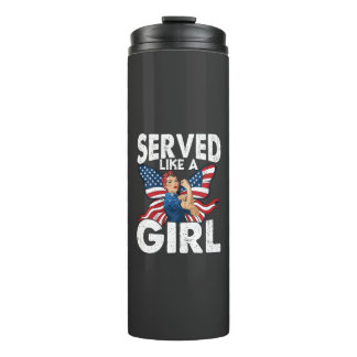 Termo Sirvió Como Una Chica Veteranas Militares Femenina