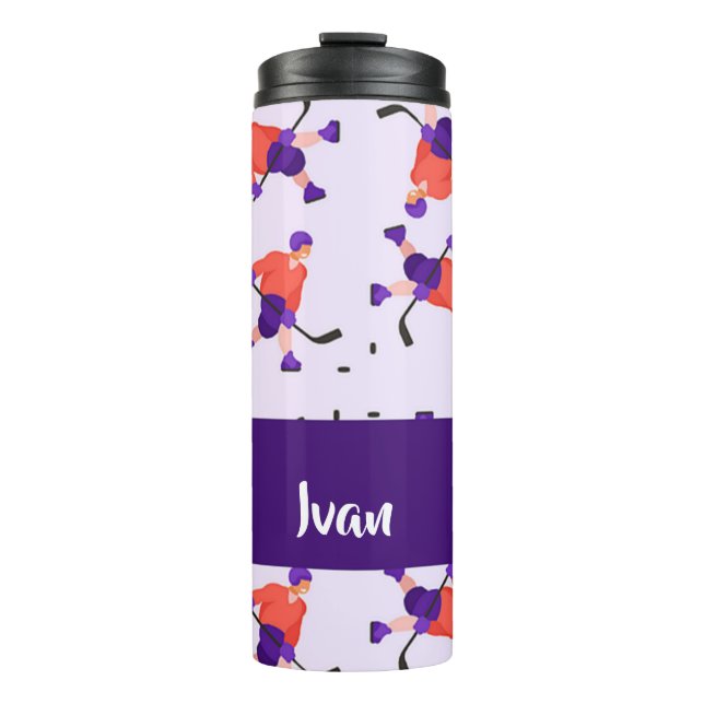 Termo Skating ice hockey player pattern (Anverso)