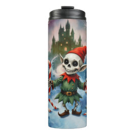 Termo Skeleton Christmas Elf – Creepy Cute Dark Holiday 