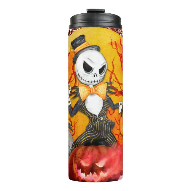 Termo Skeleton sobre calabaza (Anverso)