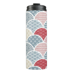 Termo sketc. geométrico tradicional kimono patrón vintag