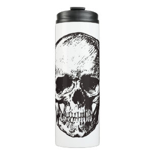 Termo Skull Fantasy Art Rock Punk fuerte Metalizado