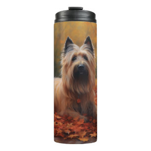 Termo Skye Terrier en otoño se inspira la caída de las h