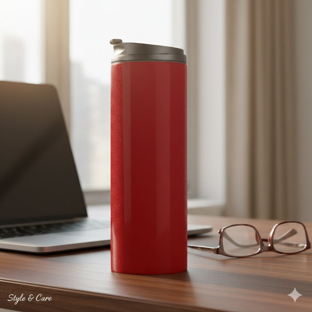 Termo Sleek Deep Red Thermal Tumbler for Hot Drinks (Sleek Deep Red Thermal Tumbler for Hot Drinks)