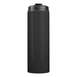 Termo Sleek Solid Black Thermal Tumbler for Hot Drinks