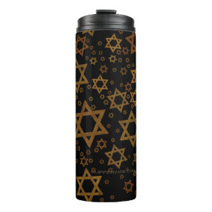Termo SlipperyJoe's Estrella David temática de Hanukkah 