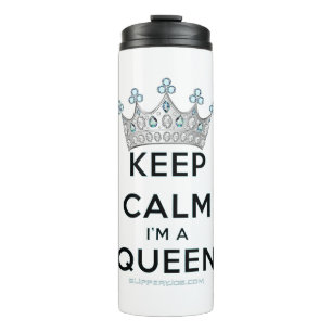 Termo SlipperyJoe's Keep Calm Queen Royal Crown jewels a