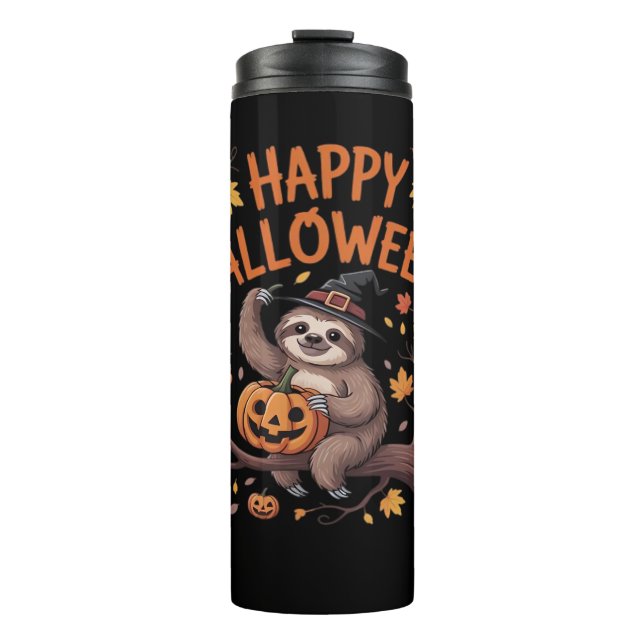 Termo Sloth Halloween Day Oversized T-Shirt (Anverso)