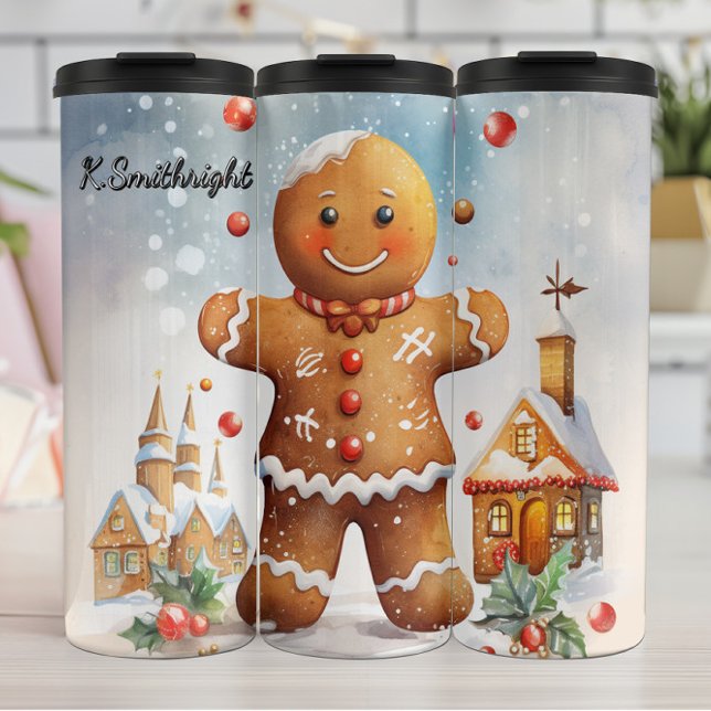 Termo Smiling Gingerbread Winter Charm (Subido por el creador)
