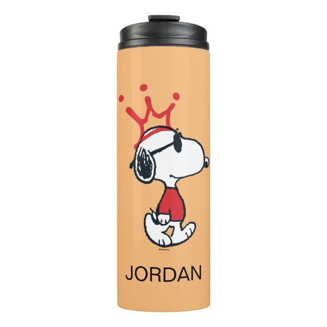 Termo Snoopy - Joe Guay Crown | Añadir su nombre (Anverso)