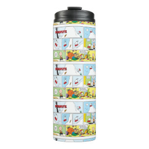 Termo Snoopy Sled Riding Food Dish
