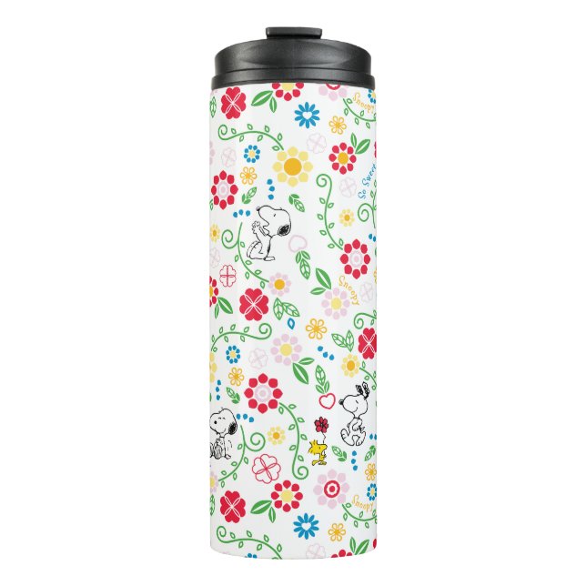 Termo Snoopy So Sweet Flower Pattern (Anverso)
