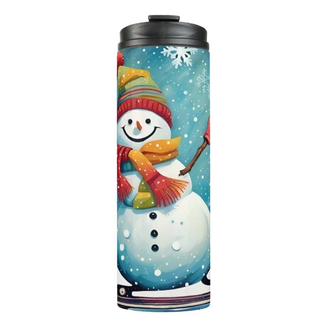 Termo Snowboarding Snowman - Tumbler termal (Anverso)