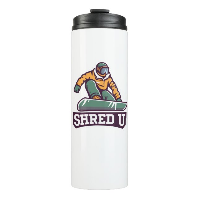 Termo Snowboarding Universidad Shred (Anverso)