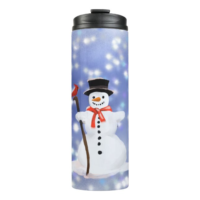 Termo Snowman, bebidas calientes (Anverso)