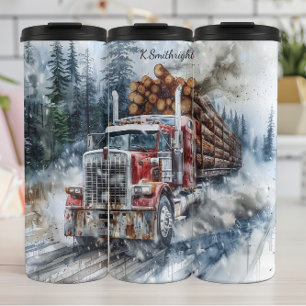 Termo Snowy Log Truck Winter Haul