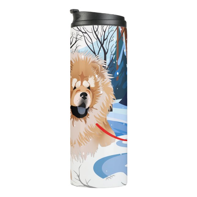 Termo SOBRE EL RETÉN térmico RÍO Red Chow (Rotado hacia la derecha)