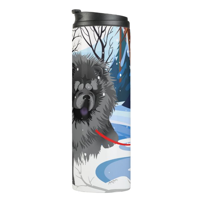 Termo SOBRE EL RÍO Black Chow  taza térmica (Rotado hacia la derecha)