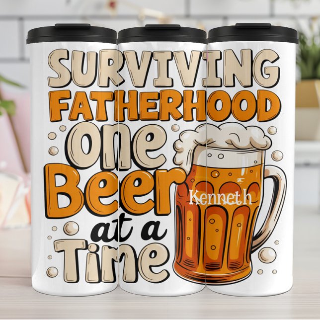 Termo Sobreviviendo a la paternidad: Cerveza a la vez (Subido por el creador)