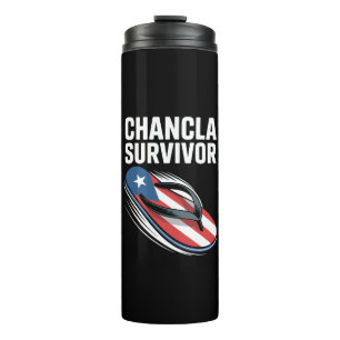 Termo Sobreviviente de chancla chiste divertido en españ