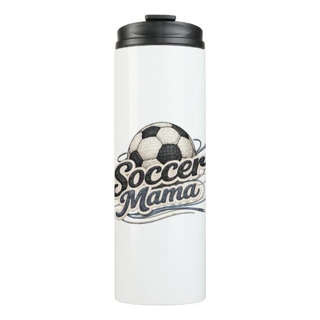 Termo Soccer Mama  Travel Mug – Game Day Team Mom Gift (Anverso)