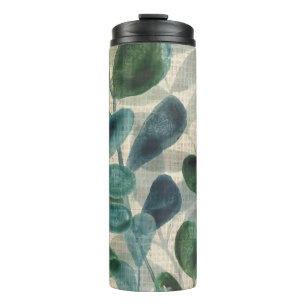 Termo Sofisticación verde: hojas tropicales