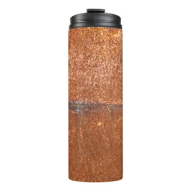 Termo Soldado metalizado, textura oxidada. (Anverso)