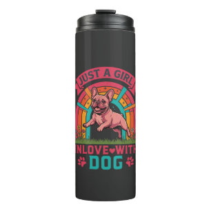 Termo Solo chica enamorada del perro Bulldog Francés Pat