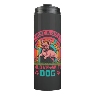 Termo Solo chica enamorada del perro Bulldog Francés Pat