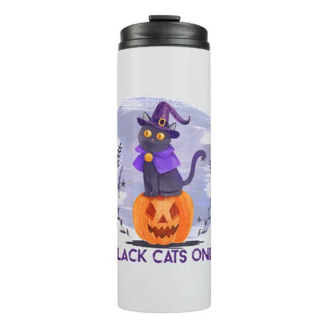 Termo Sólo gato negro (Anverso)