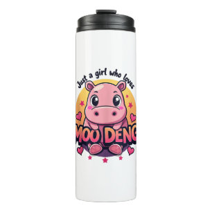 Termo Solo un chica que ama a moo deng Cute Baby Hippo M