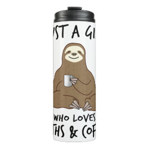 Termo Sólo un chica que ama el café Sloths