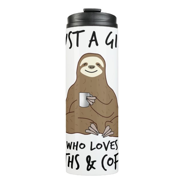 Termo Sólo un chica que ama el café Sloths (Anverso)