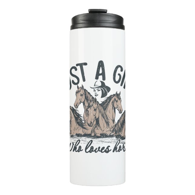 Termo Solo un chica que ama los caballos (Anverso)