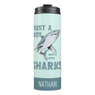 Termo Solo un chico que ama a Shark Shark Lover