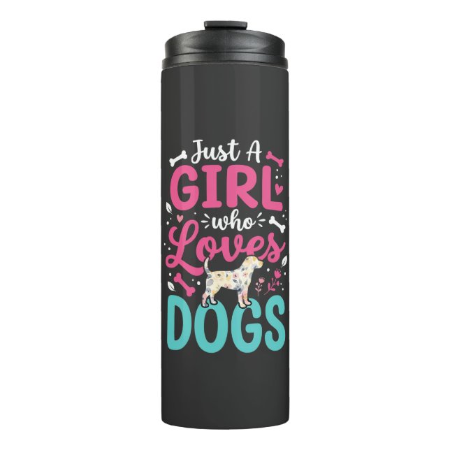 Termo Sólo una chica que ama a los perros (Anverso)