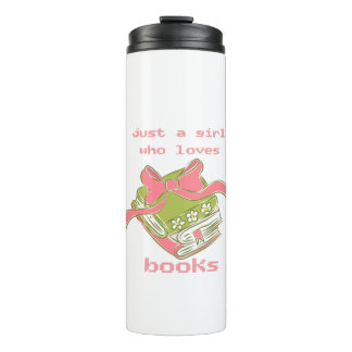 Termo Sólo una chica que ama los libros | Libro de coque