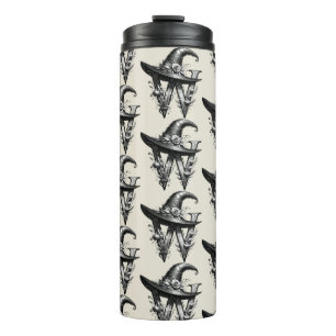 Termo Sombrero de Bruja Negra Carta Bruja Personalizada 