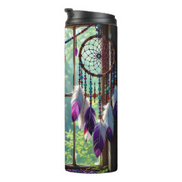 Termo Soñador Boho Púrpura en Ventana