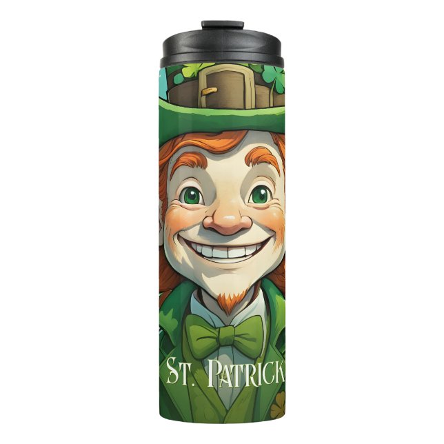 Termo Sonrisas de suerte en el Día de San Patricio (Anverso)