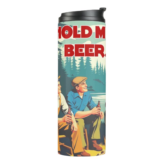 Termo Sostener mi acampada de cerveza (Rotado hacia la izquierda)