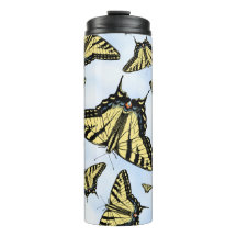 Souwest Yellow Swallowtail Butfly Blue Sky