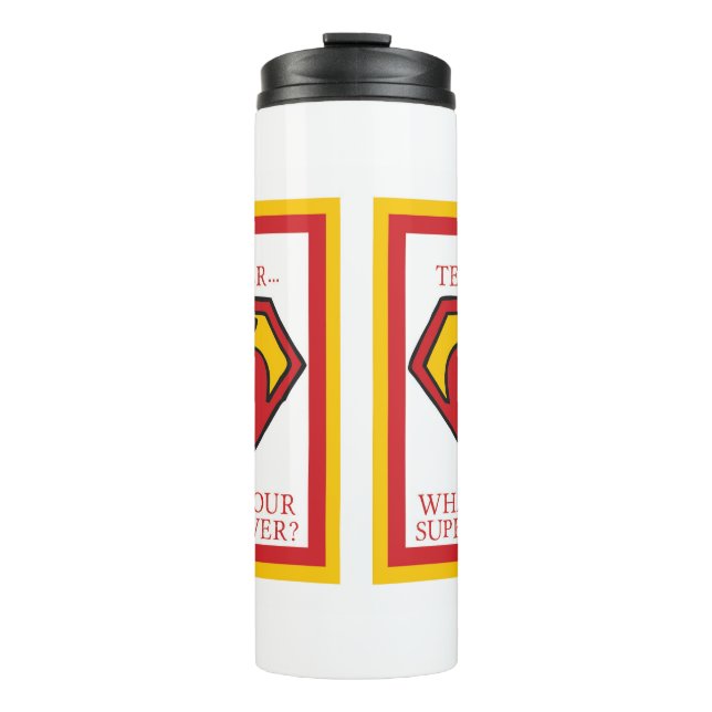 Termo Soy profesor... ¿Cuál es tu superpoder? (Anverso)