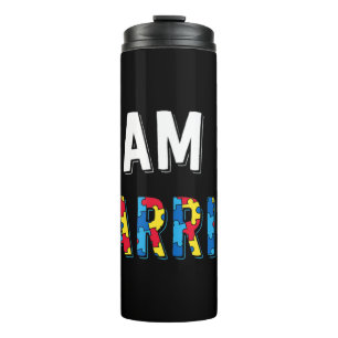 Termo Soy Un Diseño Guerrero. Pon la pieza del rompecabe