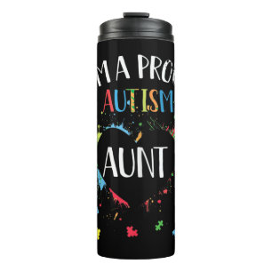 Termo Soy un orgulloso autismo con camiseta de concienti