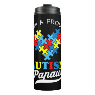 Termo Soy un orgulloso autismo Papaw - perfecto para el