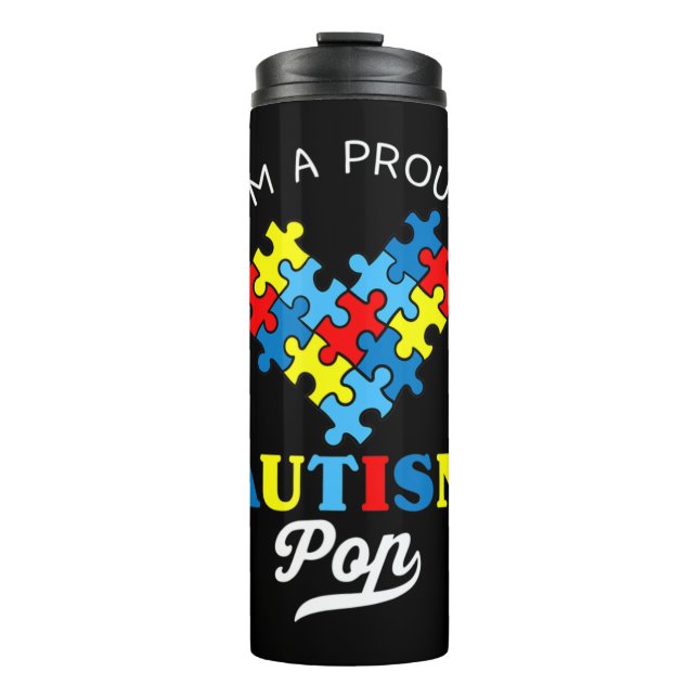 Termo Soy un orgulloso autismo pop - perfecto para el ab (Anverso)
