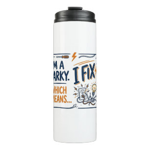 Termo Soy un regalo de Sparky Electricians